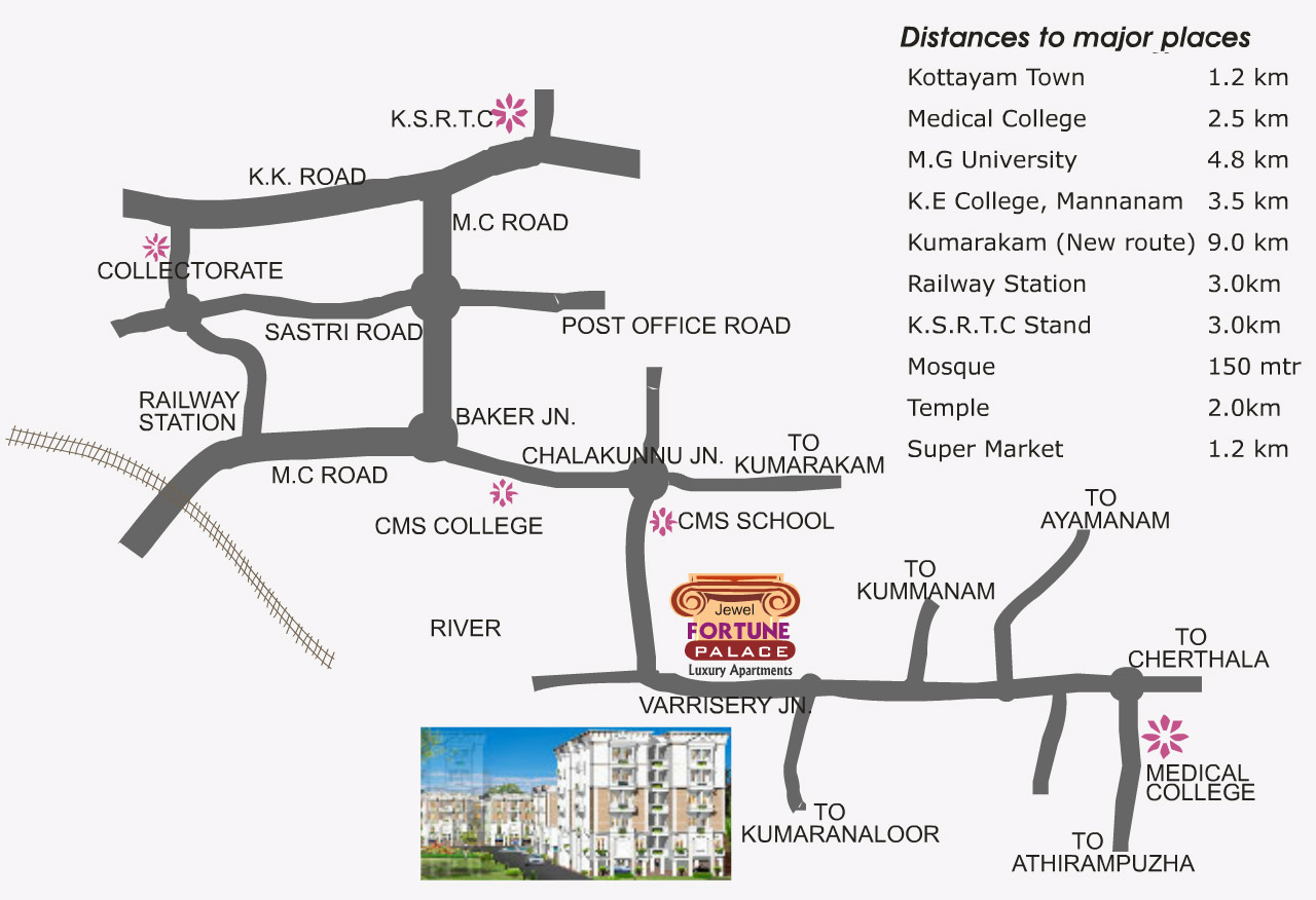 Jewel Homes - Projects - Location map