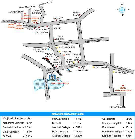 Jewel Homes - Projects - Location map